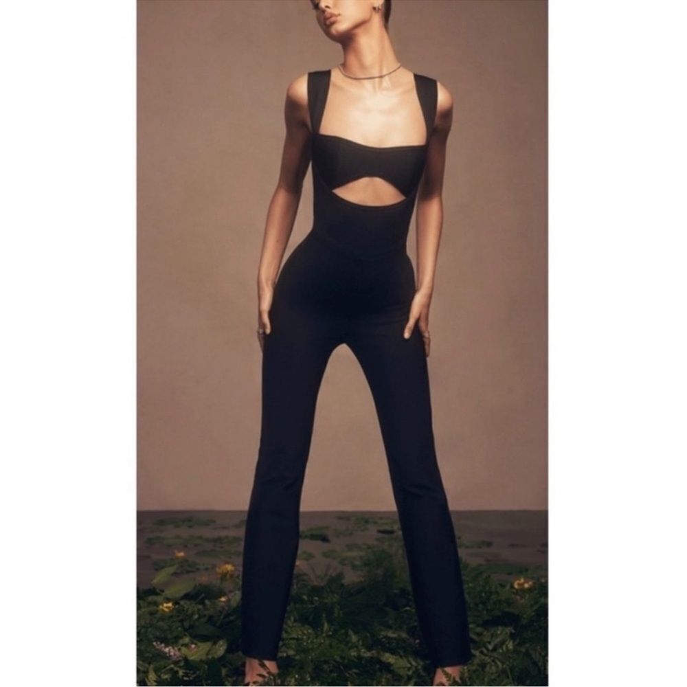 House of CB Yasmeen Black Cutout Jumpsuit